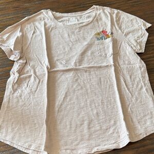 Old Navy Beige Crew Neck Tee